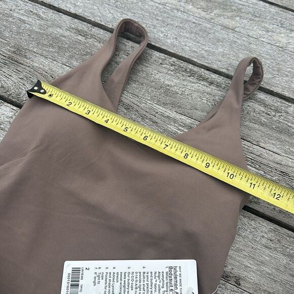 Lululemon Align Bodysuit 6" TAUPETASTIC size 2‎ NWT ONE PIECE - Picture 4 of 7